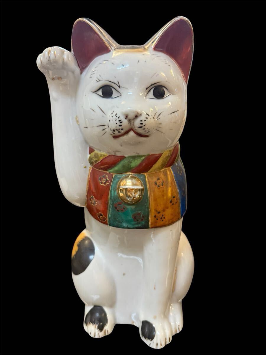 □旧家 蔵出 古瀬戸 古い 招き猫 置物 縁起物 時代□さ3 の落札情報