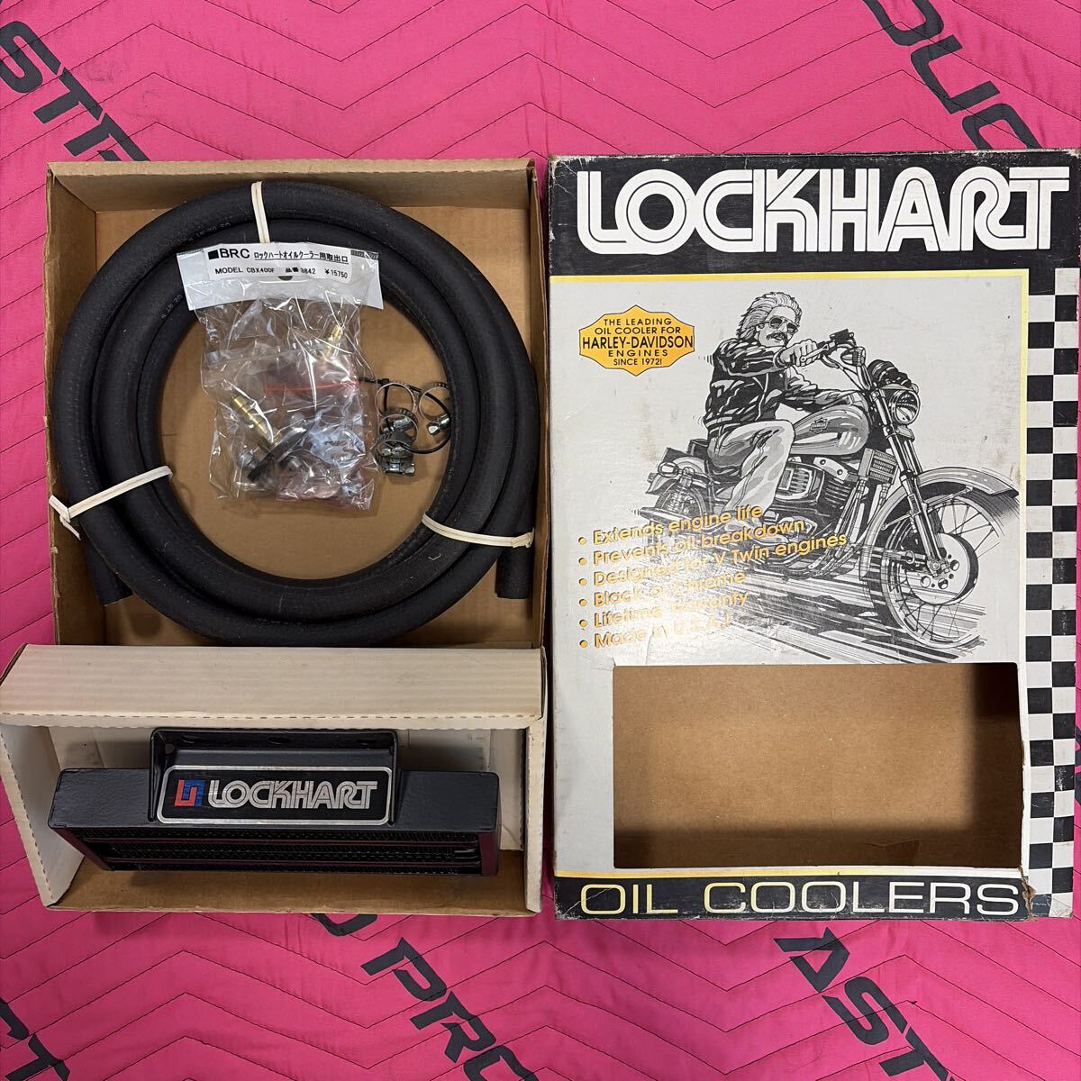 中古】当時物！ XS650 LH製 (LOCKHART ロックハート) オイルクーラー
