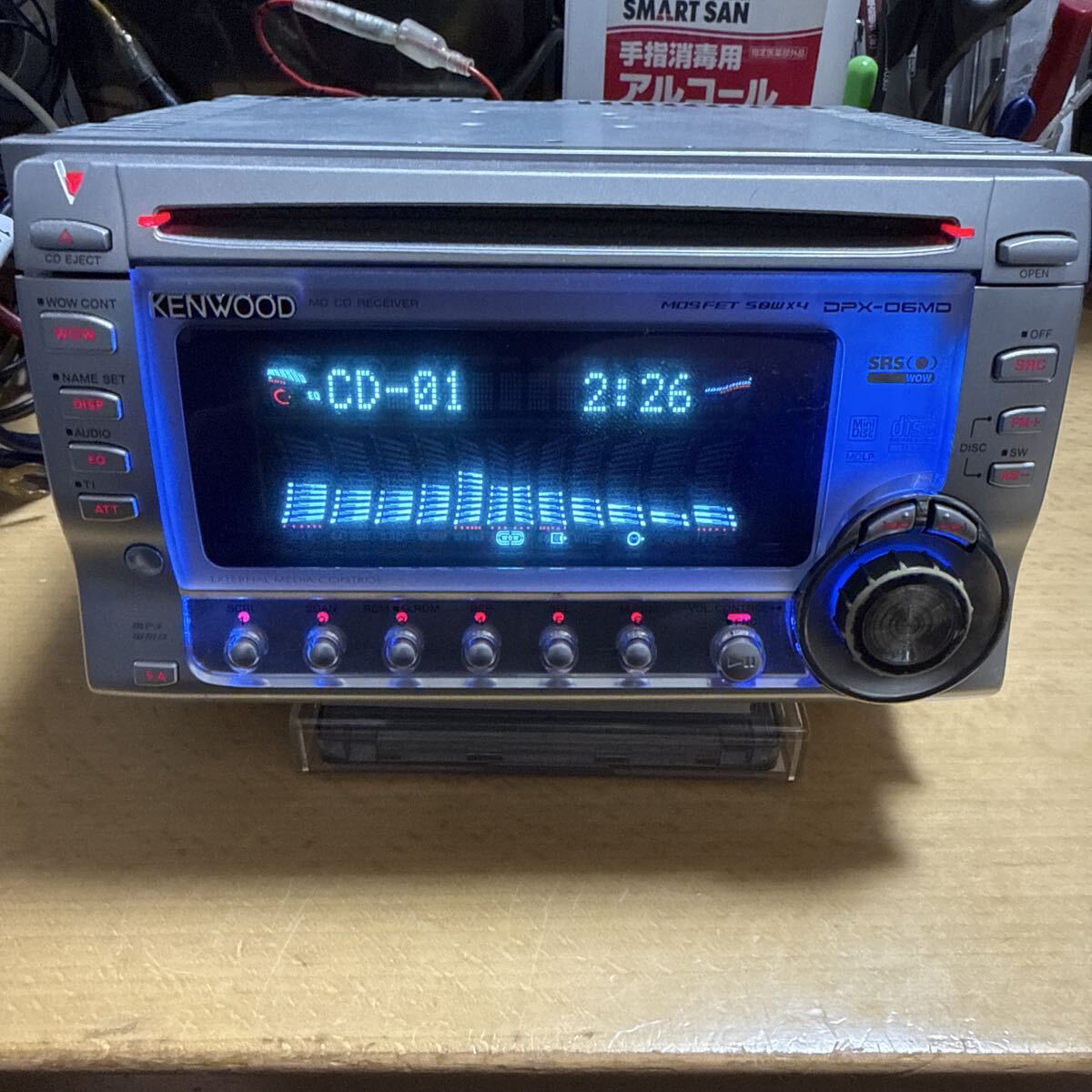 新品】KENWOOD DPX-4000 カセット・CDデッキ スペアナ 展示 未使用の