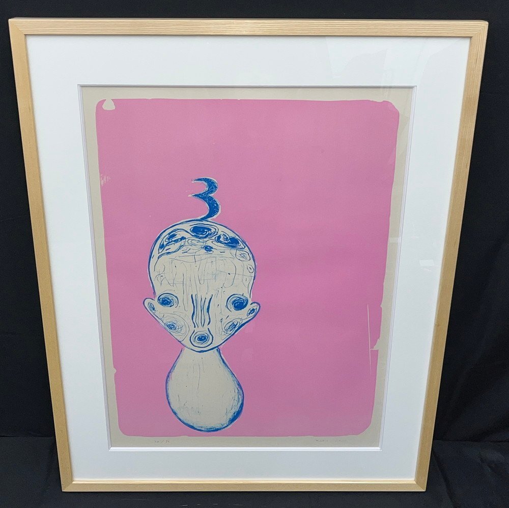 荒川修作 絵画 版画 リトグラフ 現代アート 額装 サイン有の落札情報