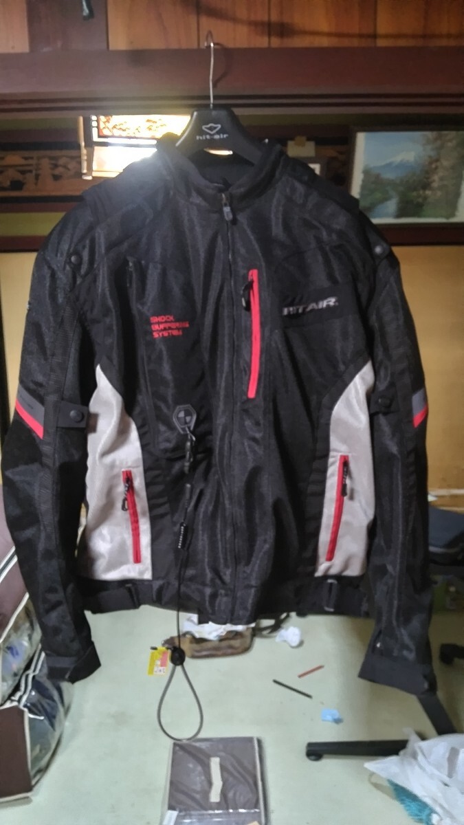 無限電光 白バイ風 エアバッグ付ジャケット ベスト 2XL-4XLの落札情報