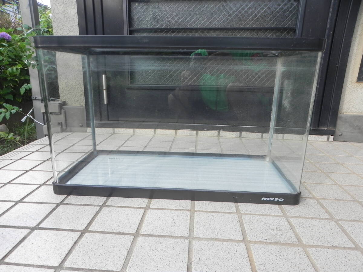 中古】NISSO ニッソー／1200×500×450 曲げガラス水槽／台・マット