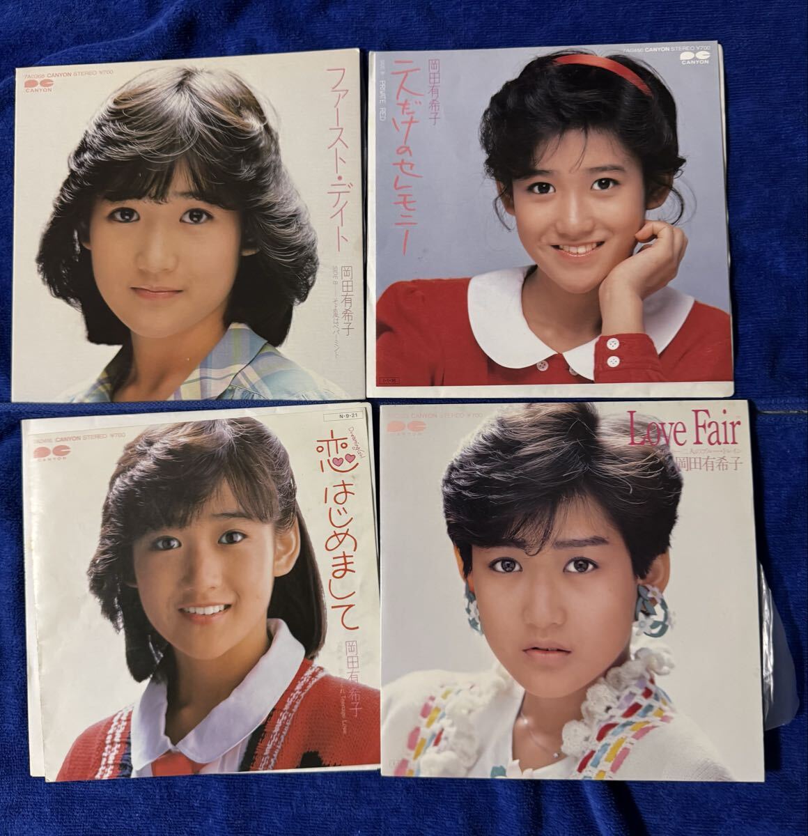 中古】岡田有希子さん直筆サイン色紙。ファーストデイトの落札情報詳細