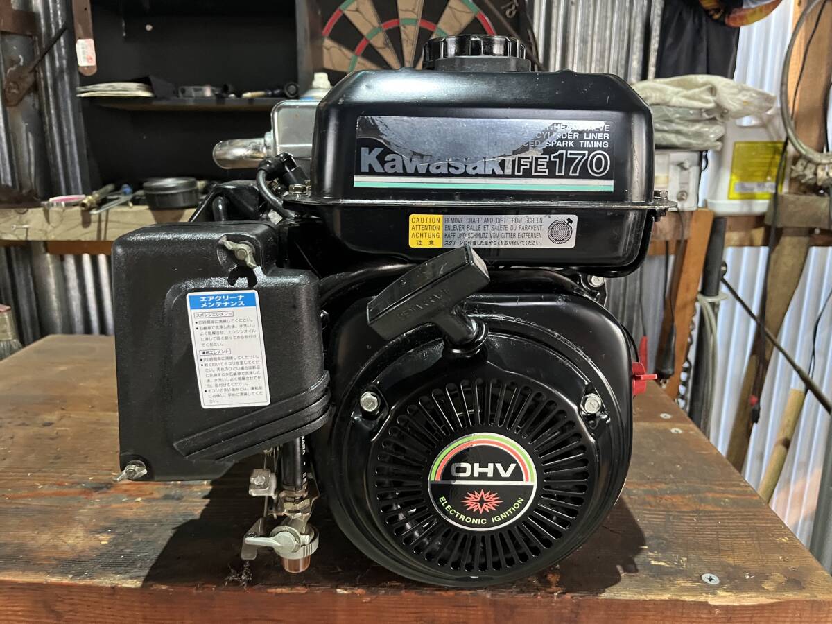 中古】農機具□ガソリンエンジン□カワサキ□FG200G□5ps☆201cc