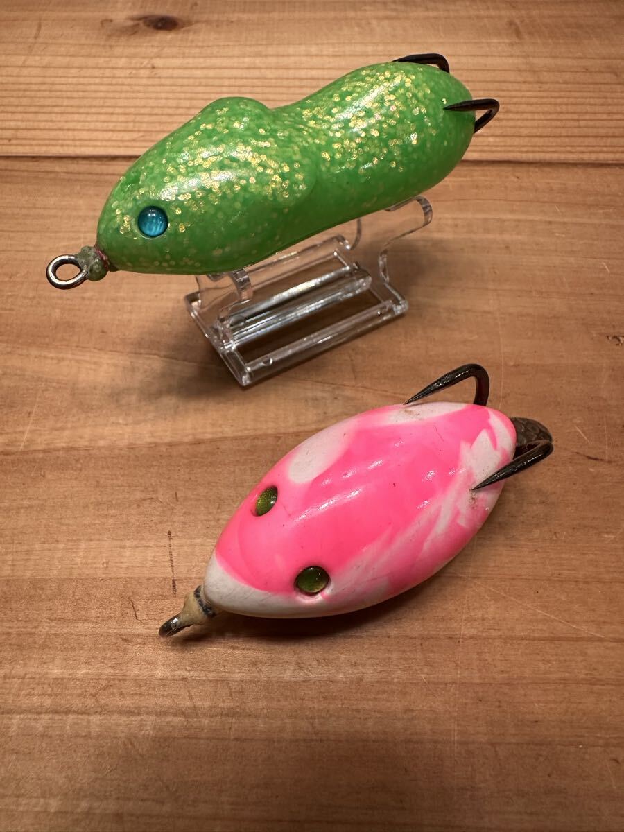 美品/チューン済み】雷魚フロッグ ラッティツイスター セサミ ＃青ラメ
