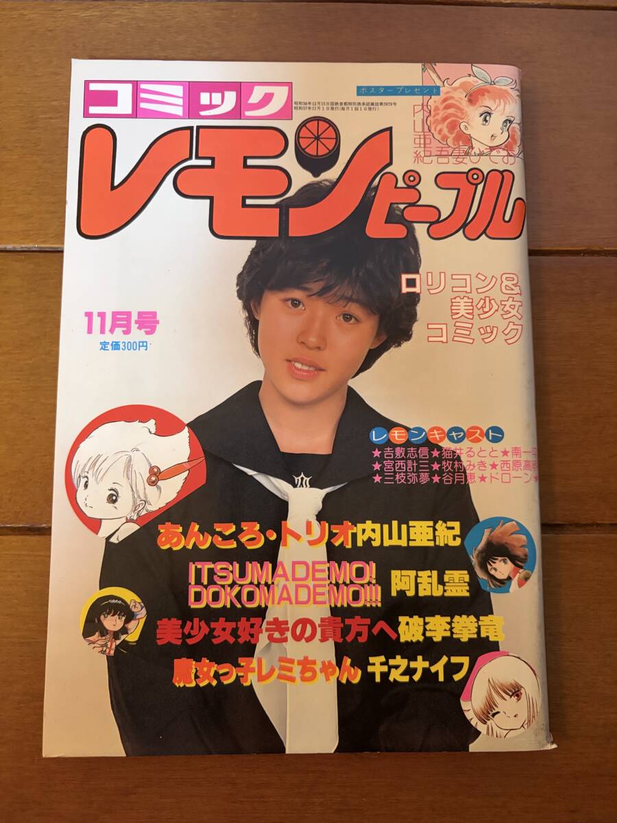 やや傷や汚れあり】レモンピープル増刊第3号1982年4月号 内山亜紀 の