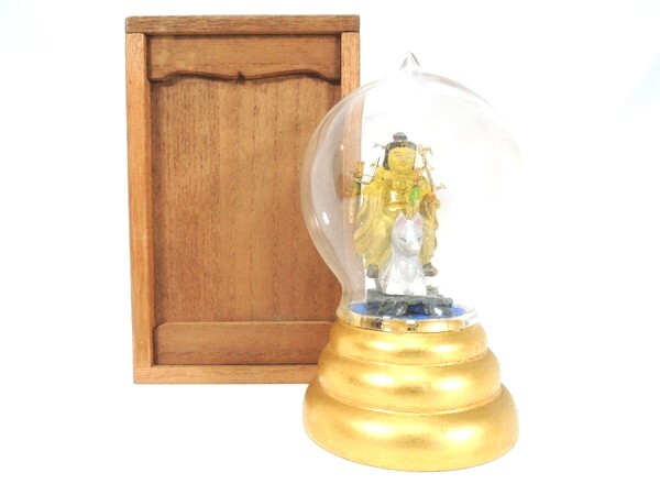 仏教美術 古い木彫厨子入荼枳尼天像 No1/荼吉尼天/枳尼天/豊川稲荷の