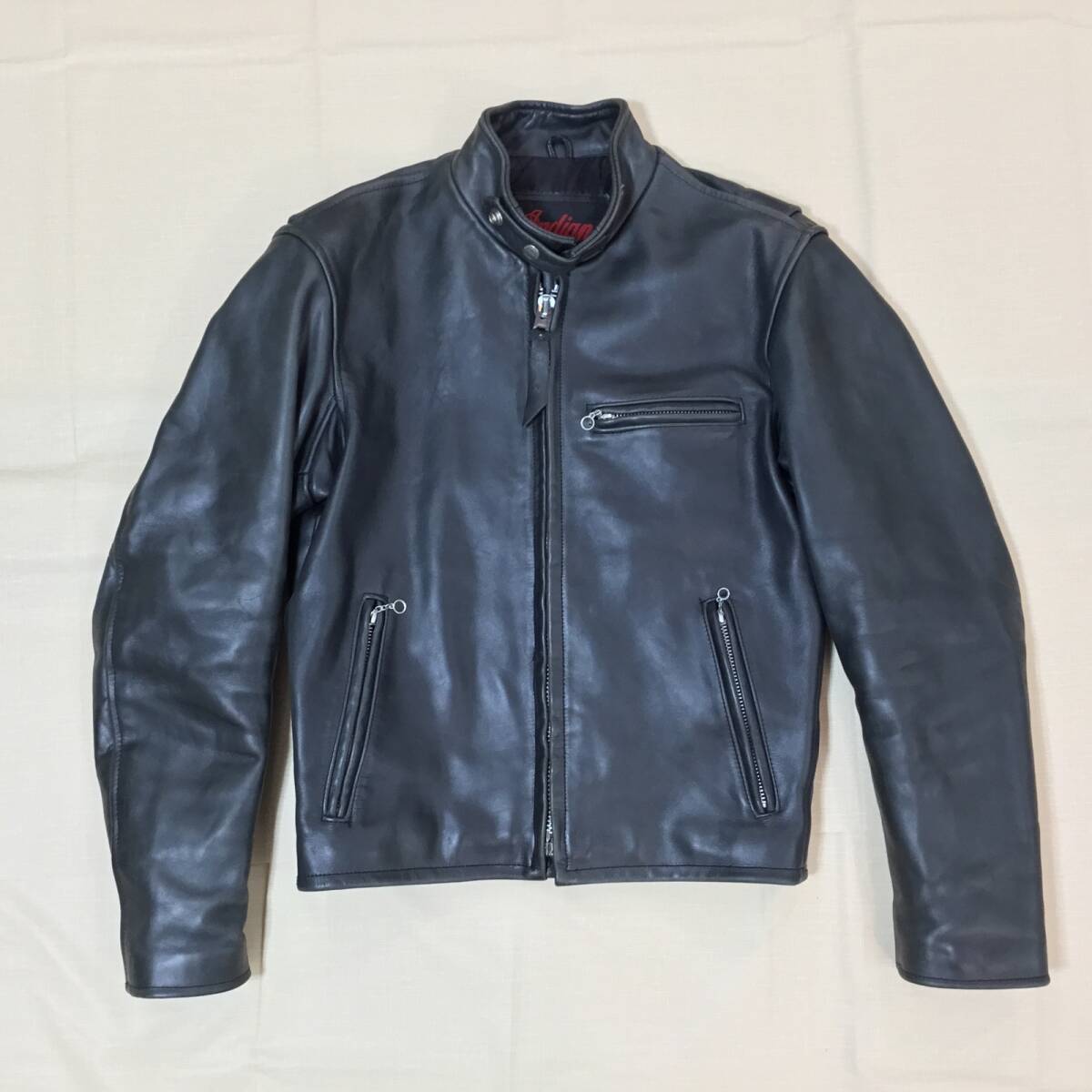 FREEDOM レザー 縦襟 シングルライダース ジャケット 美品 サイズ42