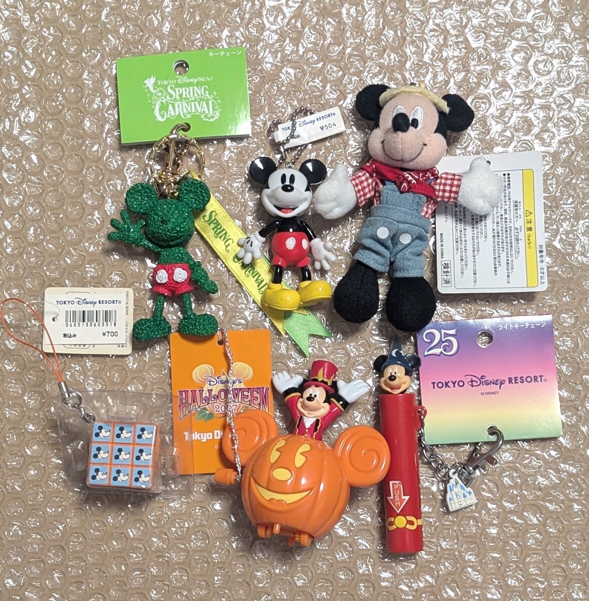 東京ディズニーリゾート ぬいぐるみ まとめ売り 新品】☆新品 東京ディズニーリゾート25周年 ストラップセット（お