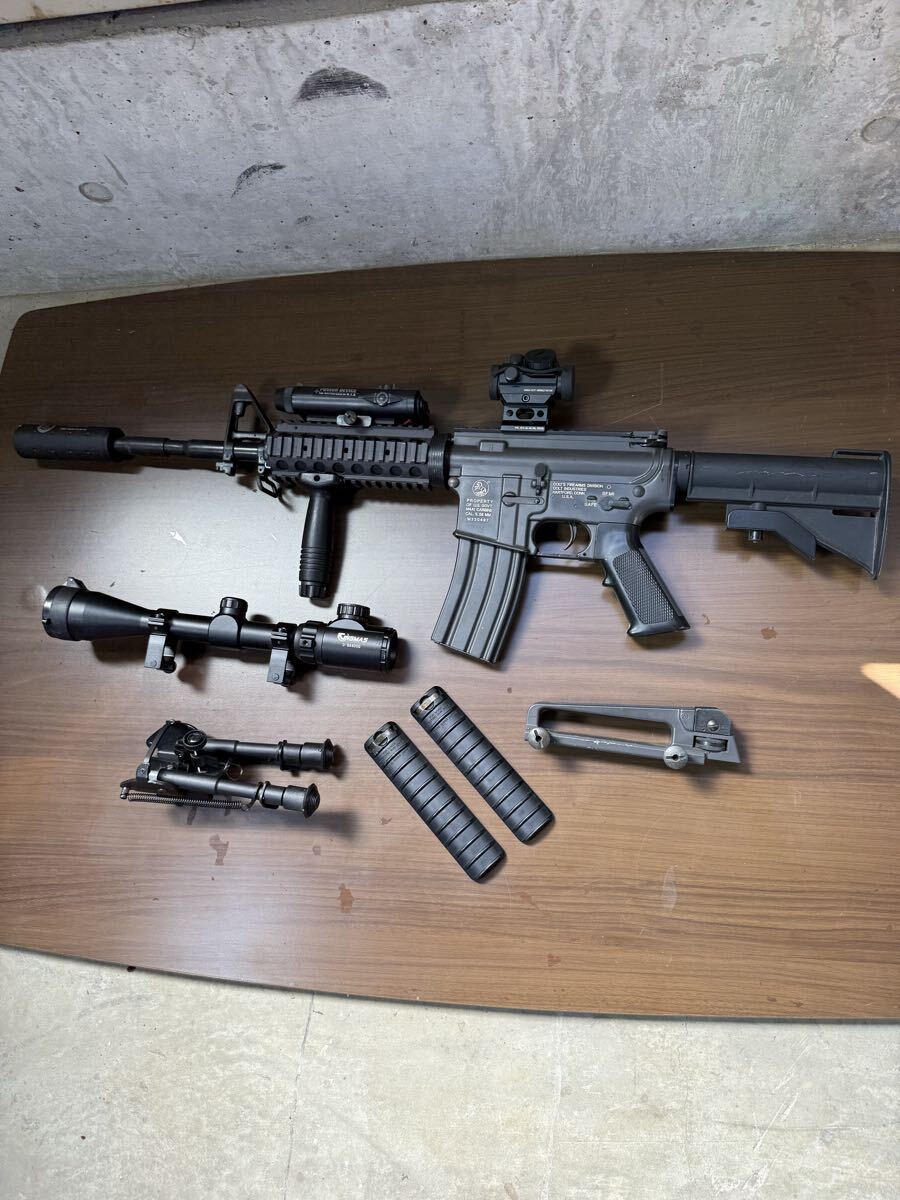 7079】東京マルイ製 COLT M4A1 RIS スタンダード電動ガン 外装カスタム
