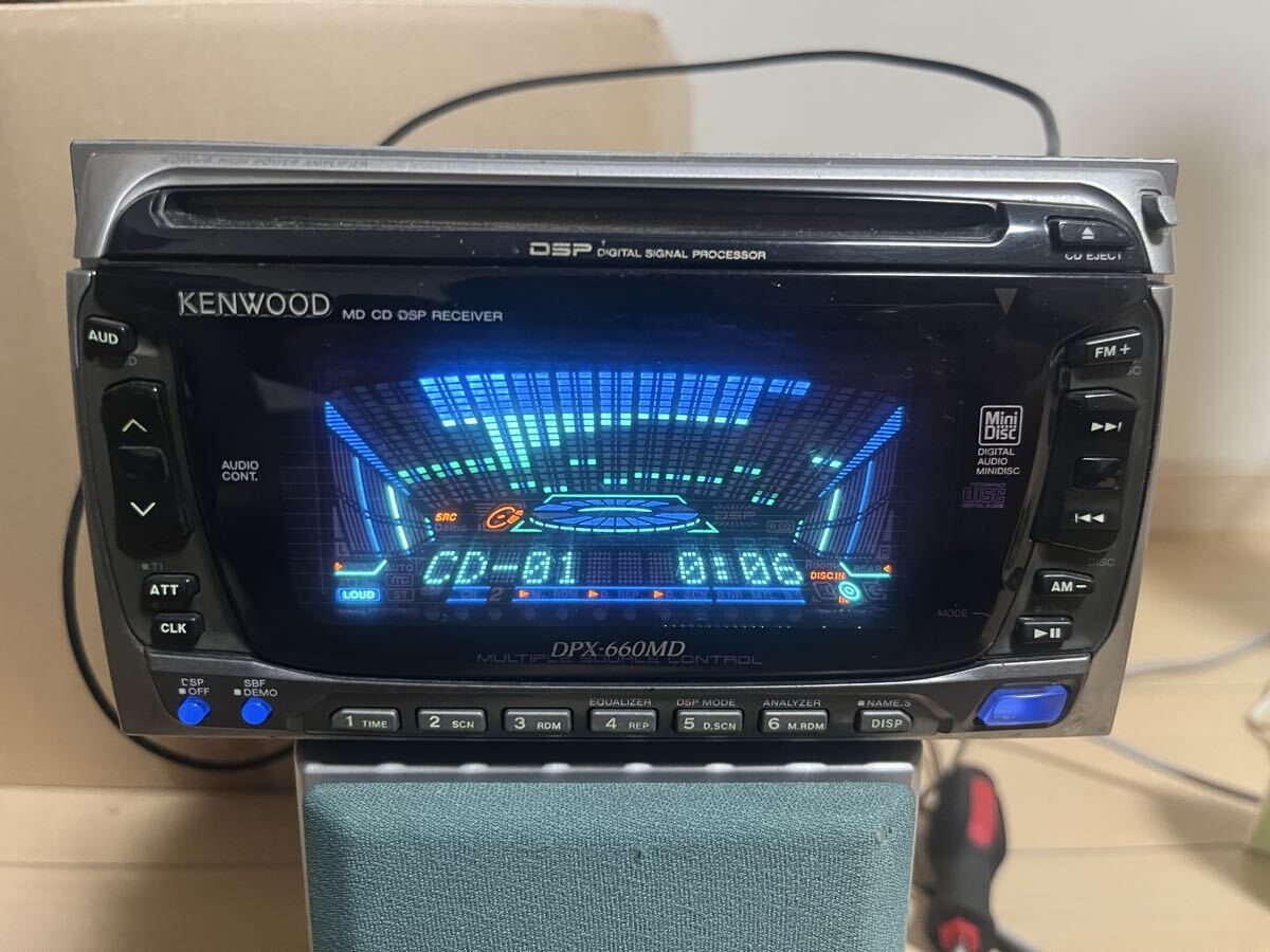 中古】KENWOOD M919・D919 MD/CD/MP3/DSP/グライコ/スペアナ/AUX 中古