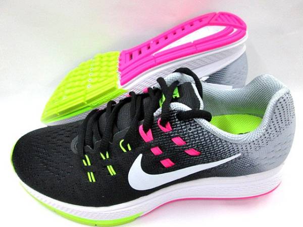 新品 大幅値引き 即決 ナイキ 高クッションランニング ウィメンズ エアズームストラクチャー19 009 黒 白 ピンク 23 の落札情報詳細 ヤフオク落札価格情報 オークフリー スマートフォン版