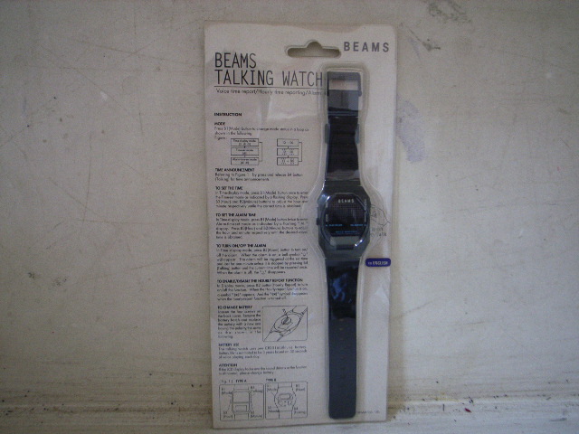 新品 Y デッドストック ビームストーキングウオッチ Beams Talking Watch 英語 English ネイビー の落札情報詳細 ヤフオク落札価格情報 オークフリー スマートフォン版