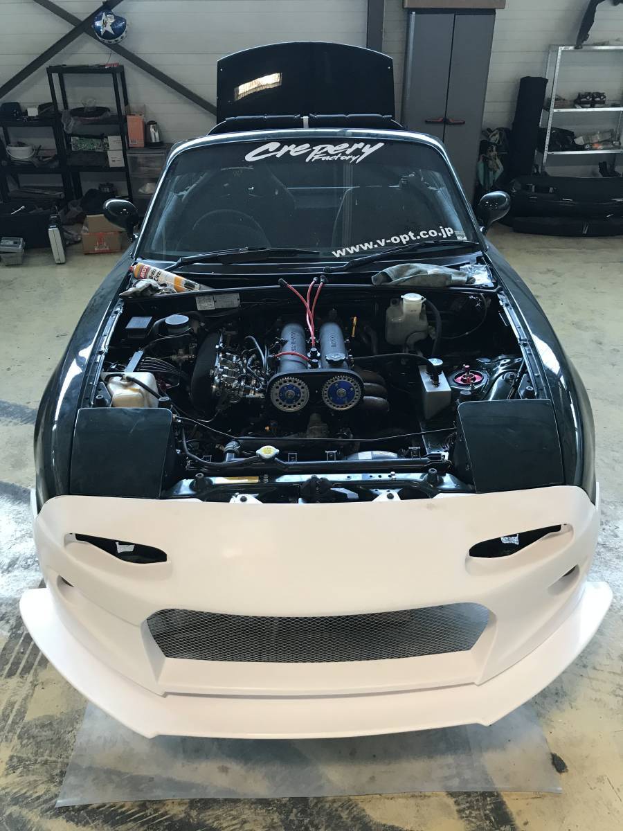 ８９～９７　ＮＡ　マツダ　ロードスター　ＭＸ－５　フロントフェンダー＆リアフェンダー（＋３０ｍｍ）　ＦＲＰ 89-97 MX-5 ロードスター NA CA-STYLE ワイドフロントフェンダー+70mm