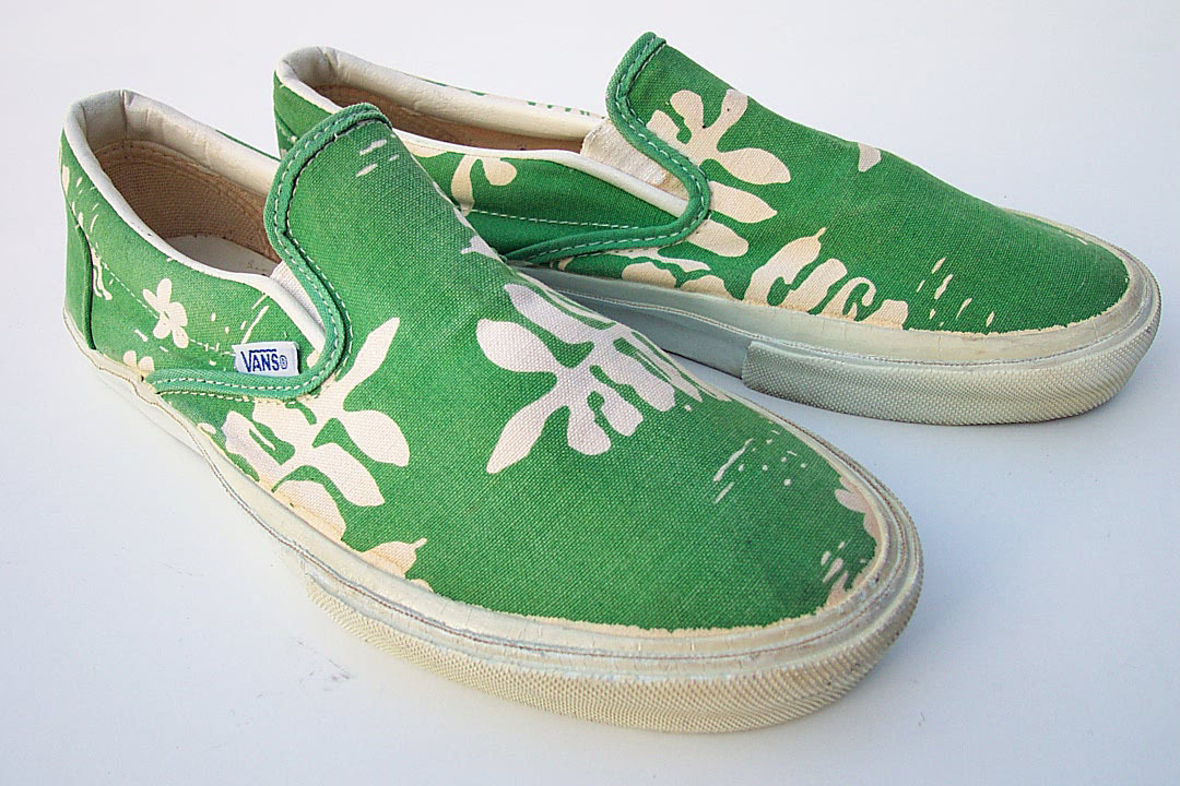 ヴィンテージ80年代USA製 バンズ VANS DOREN VANS ハイビスカス柄 
