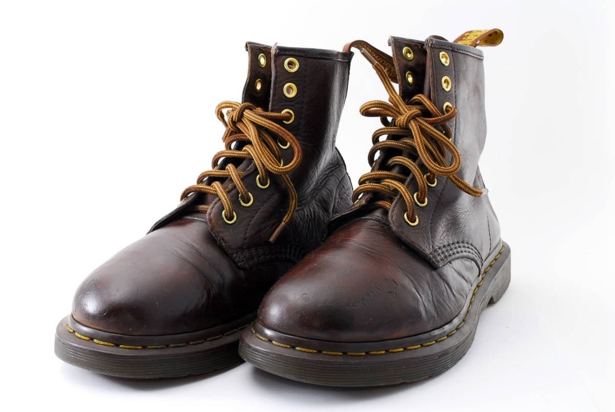 1円スタート Dr Martens ドクターマーチン メンズ Uk７ 26cm ブラウン 茶 本革 皮靴 ８ホール ブーツ 112 ロック パンク バンド 中古 の落札情報詳細 ヤフオク落札価格情報 オークフリー スマートフォン版