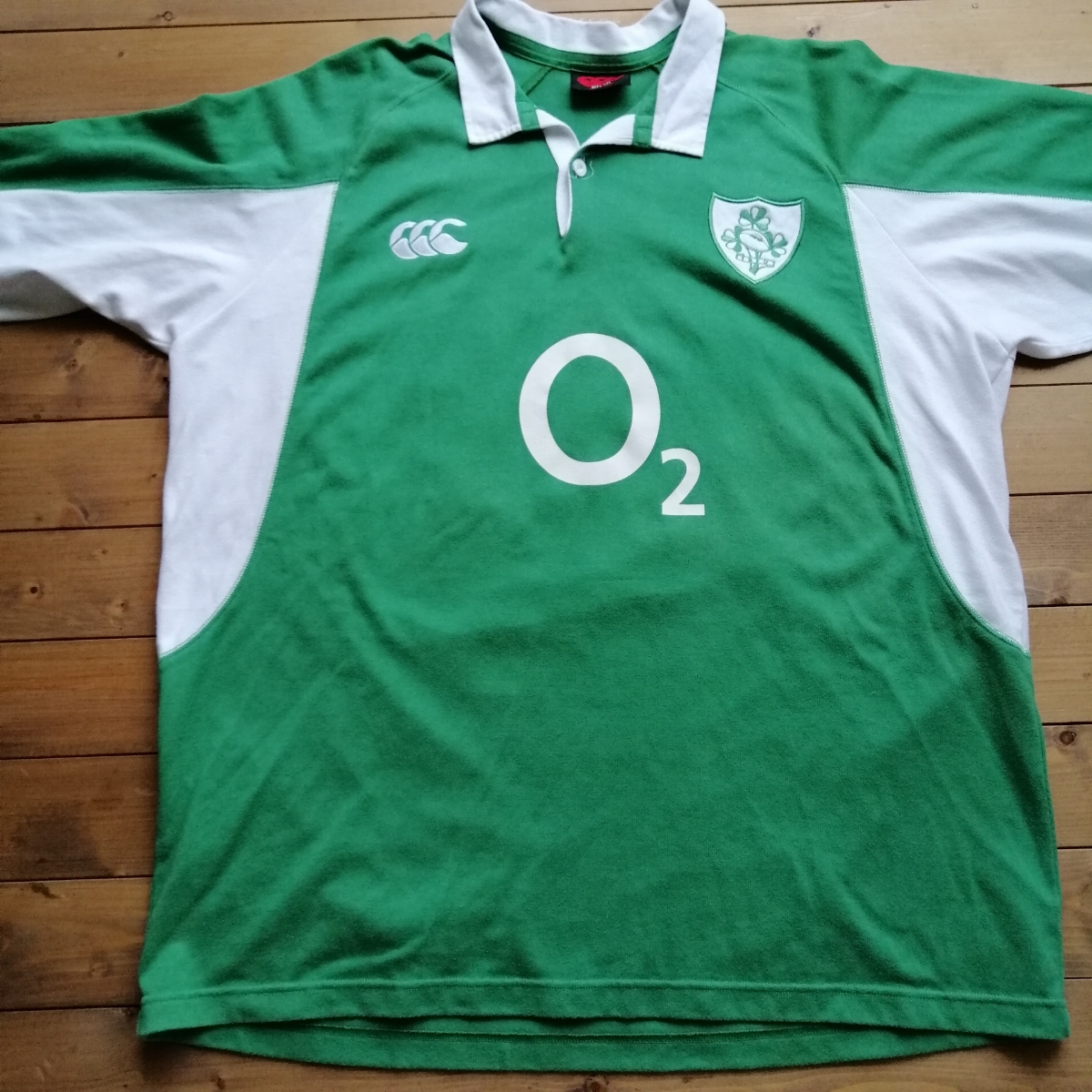アイルランド代表Canterbury ビンテージ 緑 カンタベリー ラガーシャツ M 黄緑 白 アイルランド代表 - メルカリ