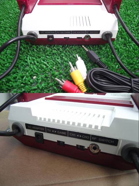 AV出力改造ファミコン　 地デジTV対応 　縦縞ノイズ低減対策済　初代ファミコン 初代 ファミコン AV出力 疑似ステレオ 電源LED USB電源化 縦縞改善