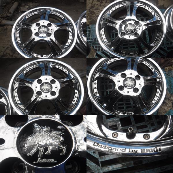 希少　WEDS ケルベロス 15in 5J +45 PCD100 深リム 希少 WEDS ケルベロス 15in 5J +45 PCD100 深リム 希少 WEDS