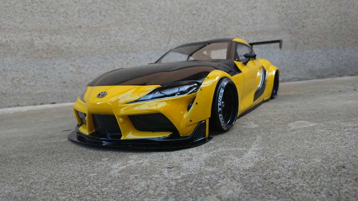 1/10 90スープラ ボディ オーバーフェンダー 90SUPRA！新型スープラ！エアロイメージCG完成！ワイドボディ
