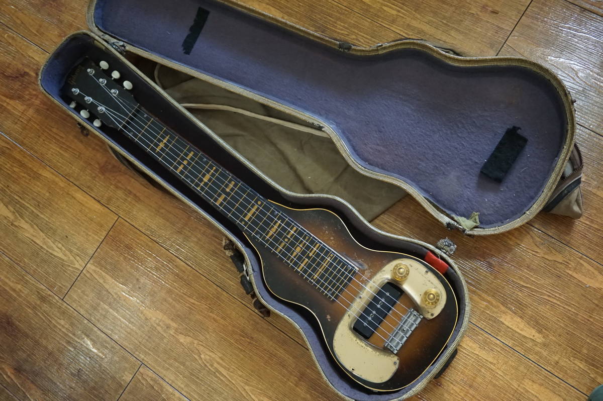ジャンク/50年代Vintage/Gibson BR-6/ラップスチール/ケース、ケース