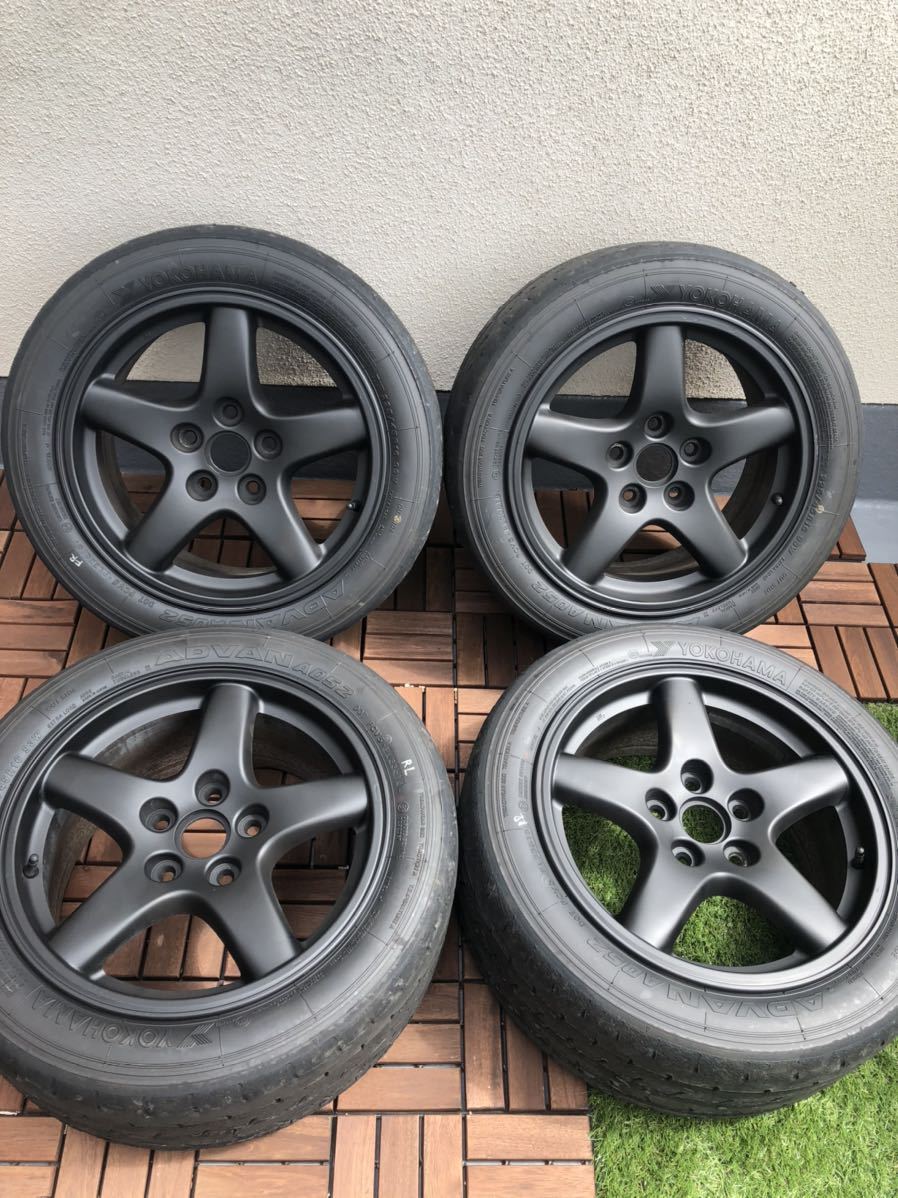 近*ダ様 アドバン　A052　225/45R16　中古2本　2025年製造 ADVAN A052 225/45R16 FD3S純正ホイール 8j+50 16インチ 4本【中古】の