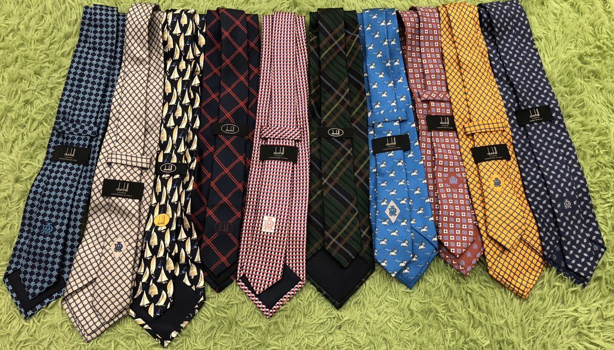 卸 メンズ ビジネス カジュアル ネクタイ Dunhill 49本 まとめ売り ダンヒル ブランドネクタイ 未使用 タグ付 Silk イタリー製 イギリス製 の落札情報詳細 ヤフオク落札価格情報 オークフリー スマートフォン版