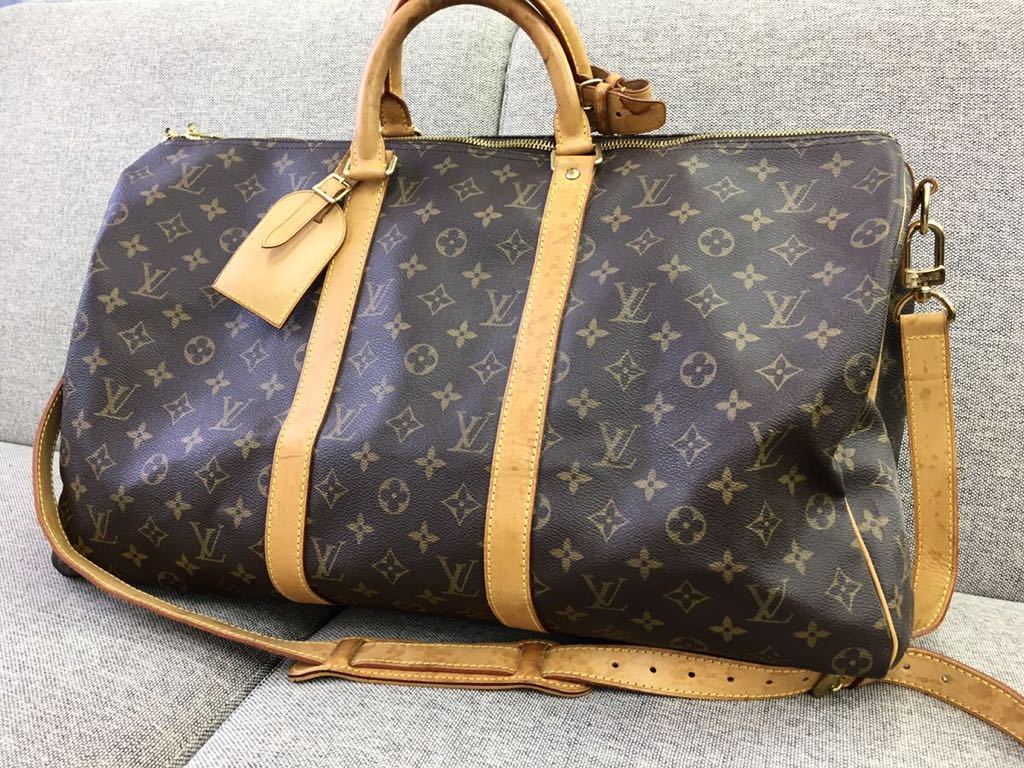 美品 ルイヴィトン モノグラム ボストンバッグ キーポルバンドリエール 