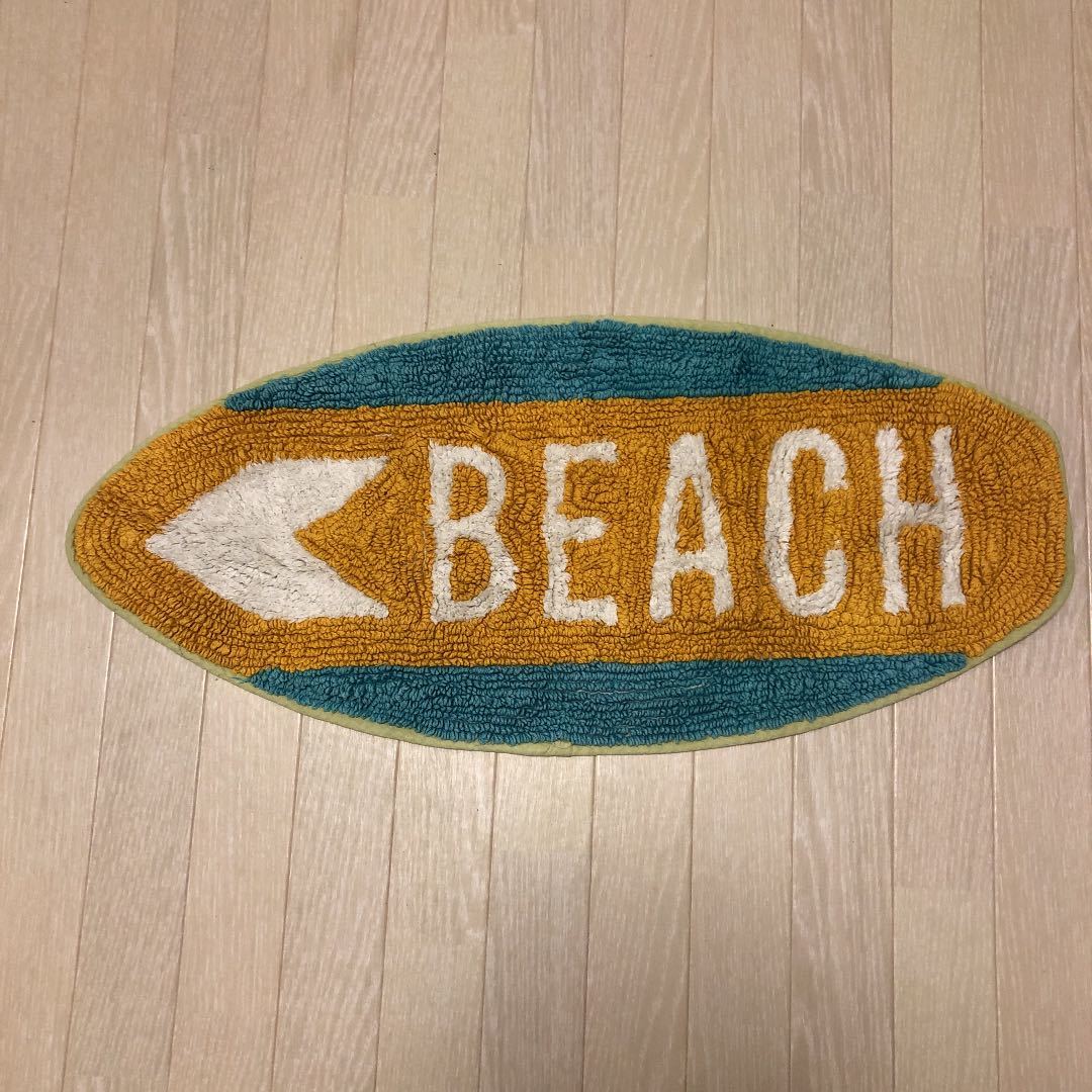 ラグ アクセントラグ ビーチ 西海岸インテリア Beach 夏 サマーインテリア玄関マット ラグマット の落札情報詳細 ヤフオク落札価格情報 オークフリー スマートフォン版