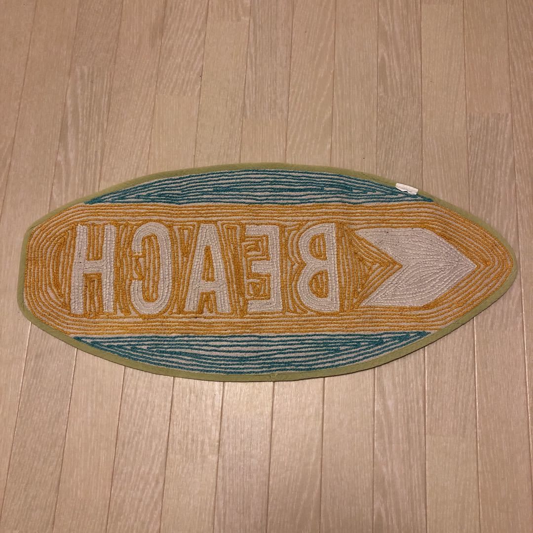 ラグ アクセントラグ ビーチ 西海岸インテリア Beach 夏 サマーインテリア玄関マット ラグマット の落札情報詳細 ヤフオク落札価格情報 オークフリー スマートフォン版