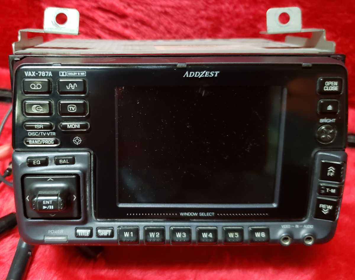ADDZEST VAX-787A TV付きカセットチューナー 2DIN 中古 ジャンクの落札