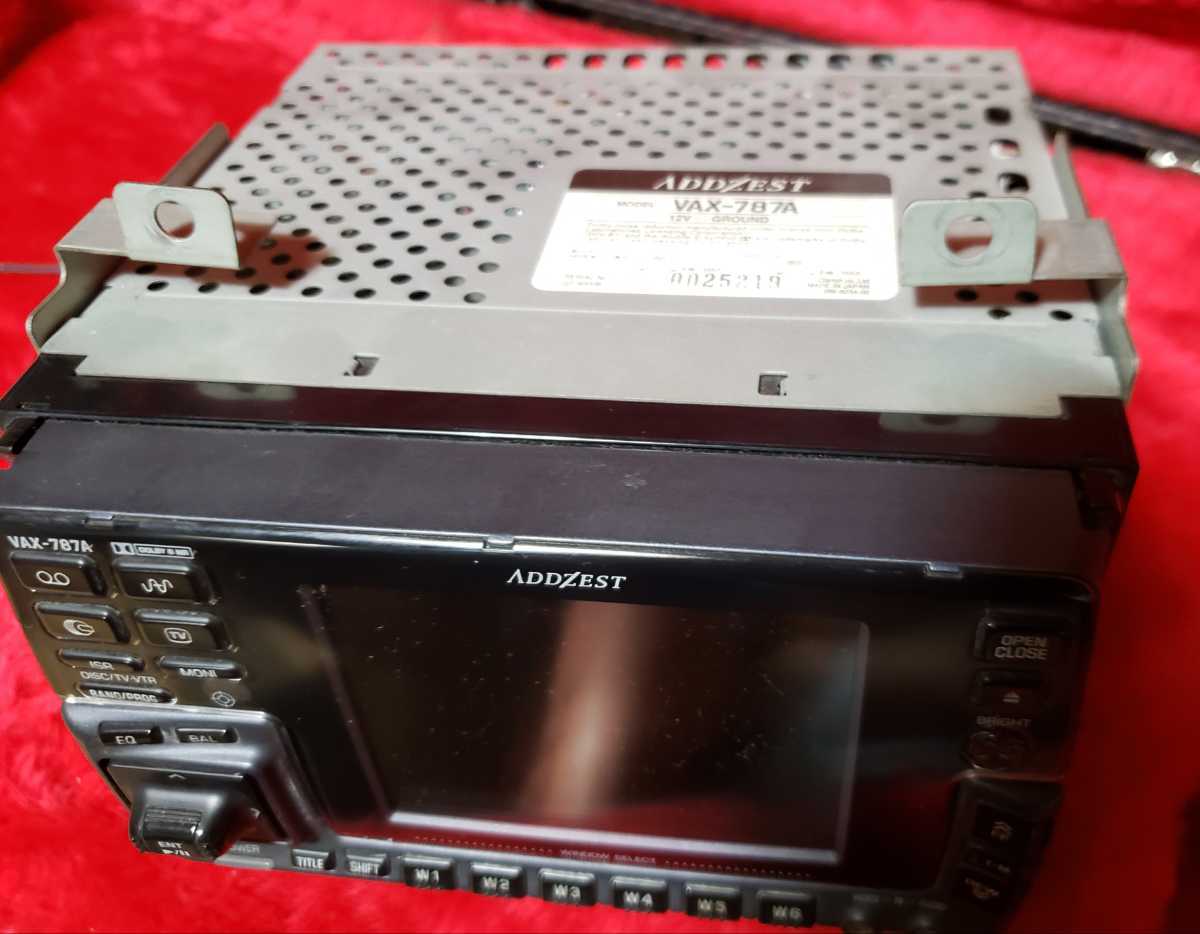 ADDZEST VAX-787A TV付きカセットチューナー 2DIN 中古 ジャンクの落札