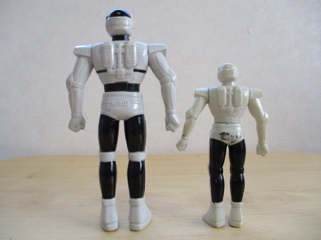 希少☆当時物 1985 バンダイ 巨獣特捜 ジャスピオン ソフビ 人形 2種