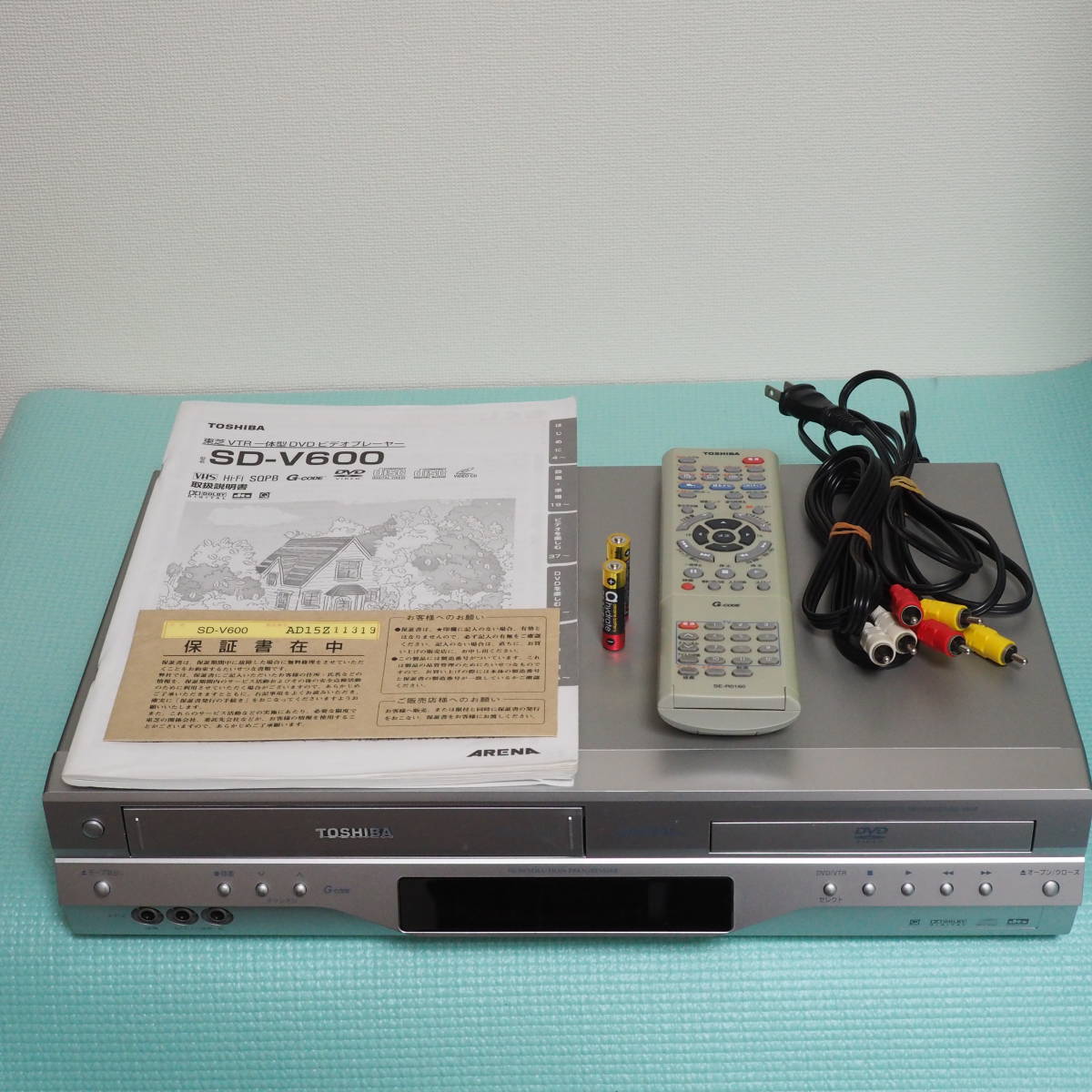 TOSHIBA　DVDプレーヤー一体型ビデオデッキ　ARENA SD-V600 Yahoo!オークション - TOSHIBA SD-V600 東芝 ARENA VTR一体型DVD