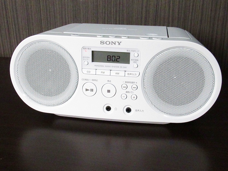 ソニー CDラジオ とろし 2019年製 ZS-RS81BT 中古品