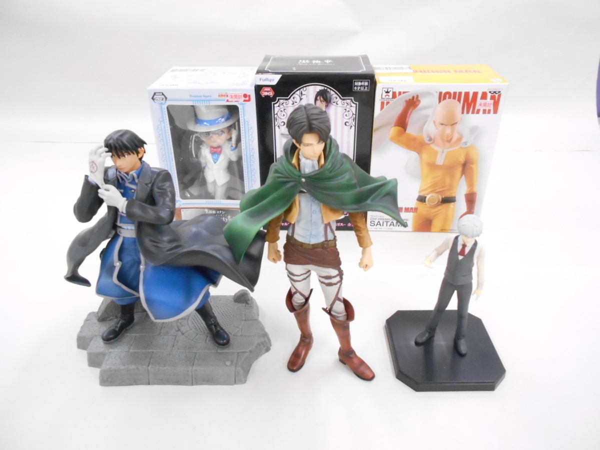 Ee609 同梱不可 ワンパンマン他 一番くじ プライズ 箱なしフィギュア ６点 セット 金木研 リヴァイ ロイマスタング サイタマ コナン 等 の落札情報詳細 ヤフオク落札価格情報 オークフリー スマートフォン版