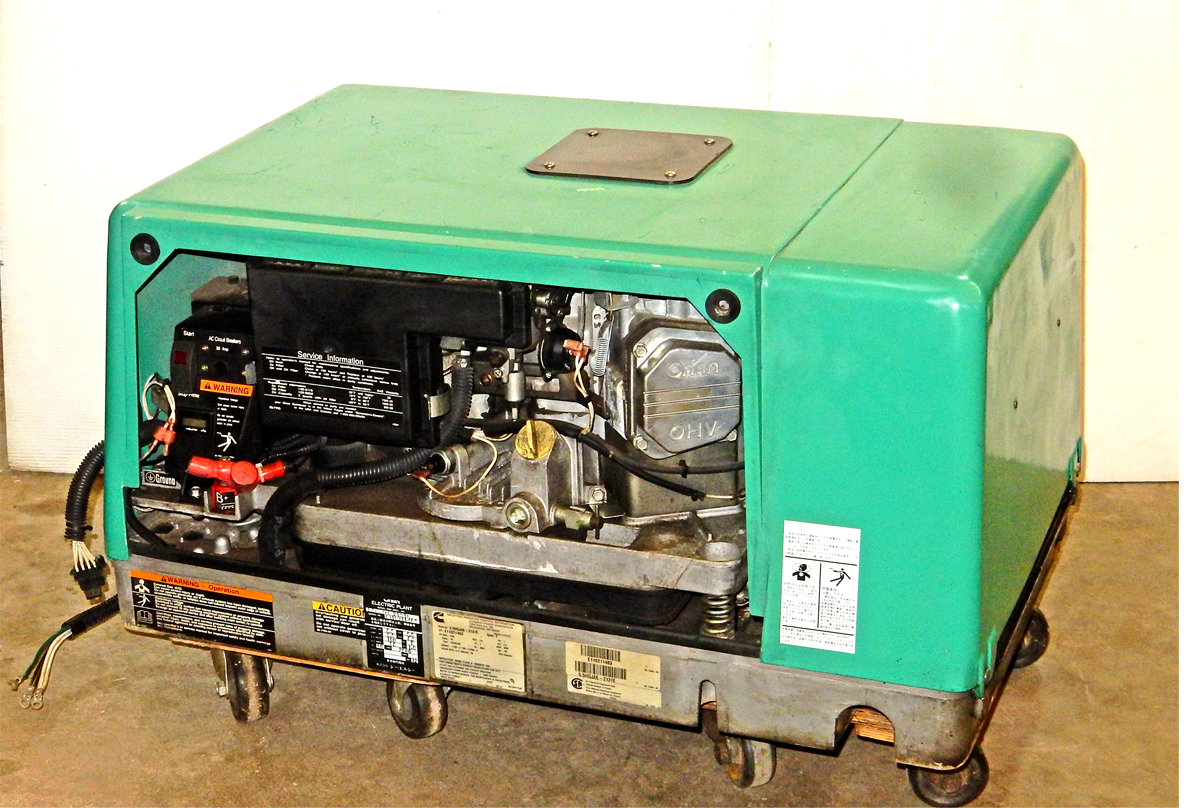 Onan 5 5hgjaeカミンズ オナン ガソリン 発電機 発電容量 5 5kva 100v 中古 の落札情報詳細 ヤフオク落札価格情報 オークフリー スマートフォン版