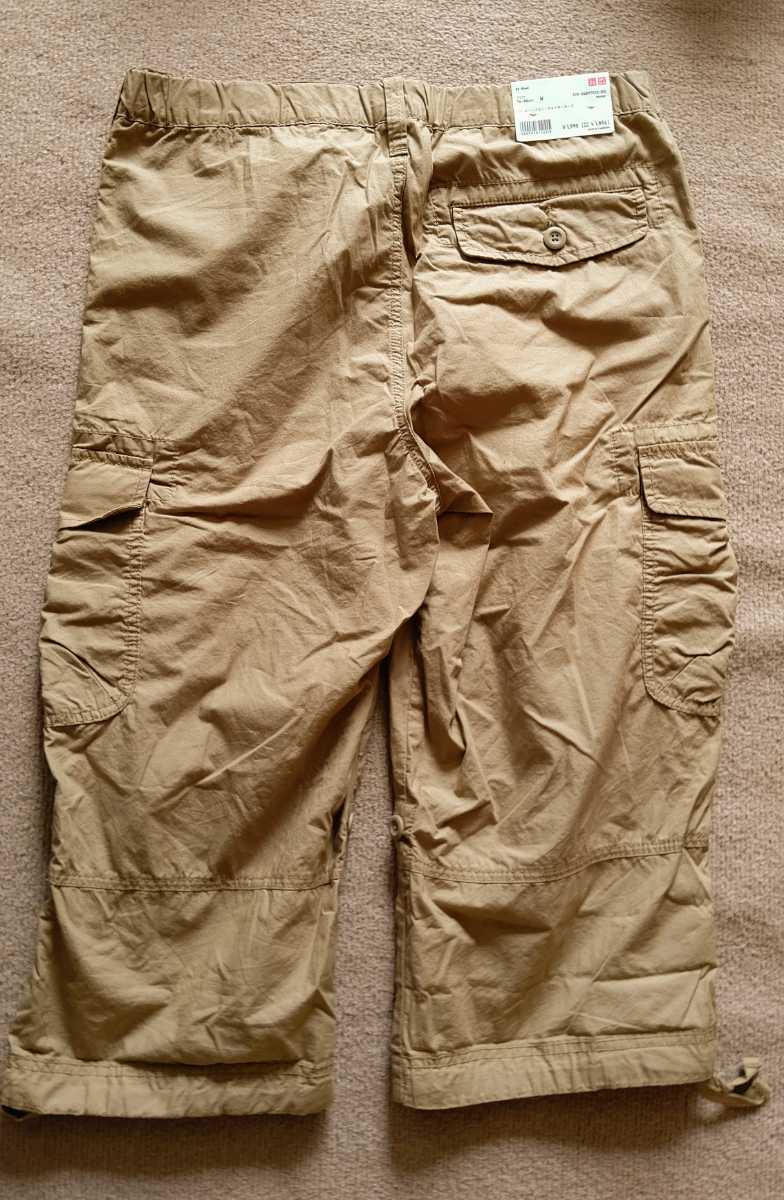 新品 Uniqlo ユニクロ メンズ ロールアップスリークオーターカーゴパンツ サイズ M ウエスト 76cm 84cm の落札情報詳細 ヤフオク落札価格情報 オークフリー スマートフォン版