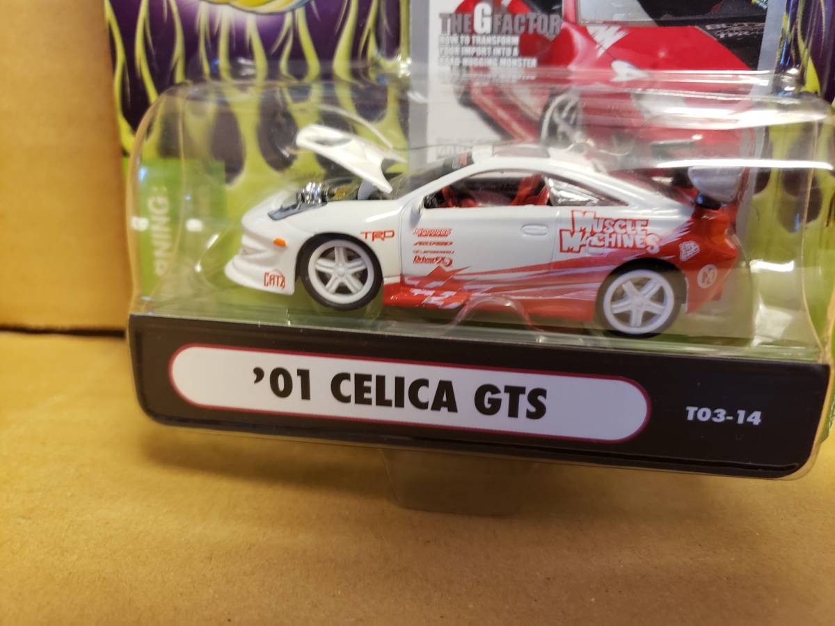 1/64 MUSCLE MACHINES IMPORT TUNER '01 CELICA GTS 未開封品 ホワイト