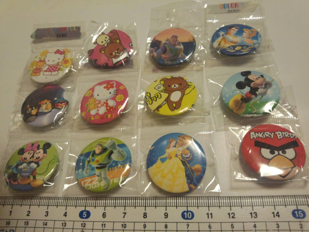 新品 選択 キャラクター バッジ ミッキー アングリーバード 美女と野獣 シンデレラ ディズニー ハローキティ リラックマ トイストーリー の落札情報詳細 ヤフオク落札価格情報 オークフリー スマートフォン版