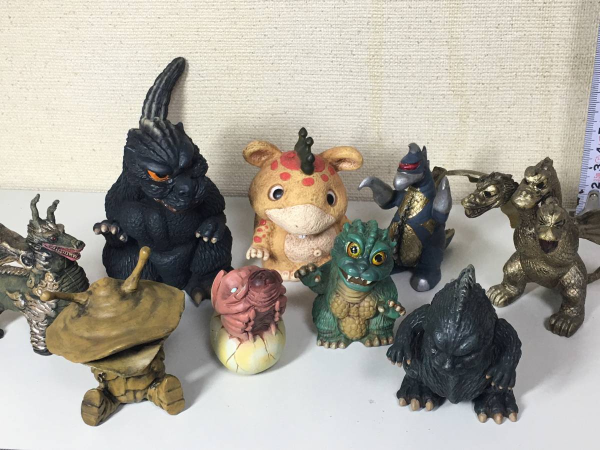 デフォルメ怪獣 ガレージキット＆ソフビ ゴジラ、キングギドラ 