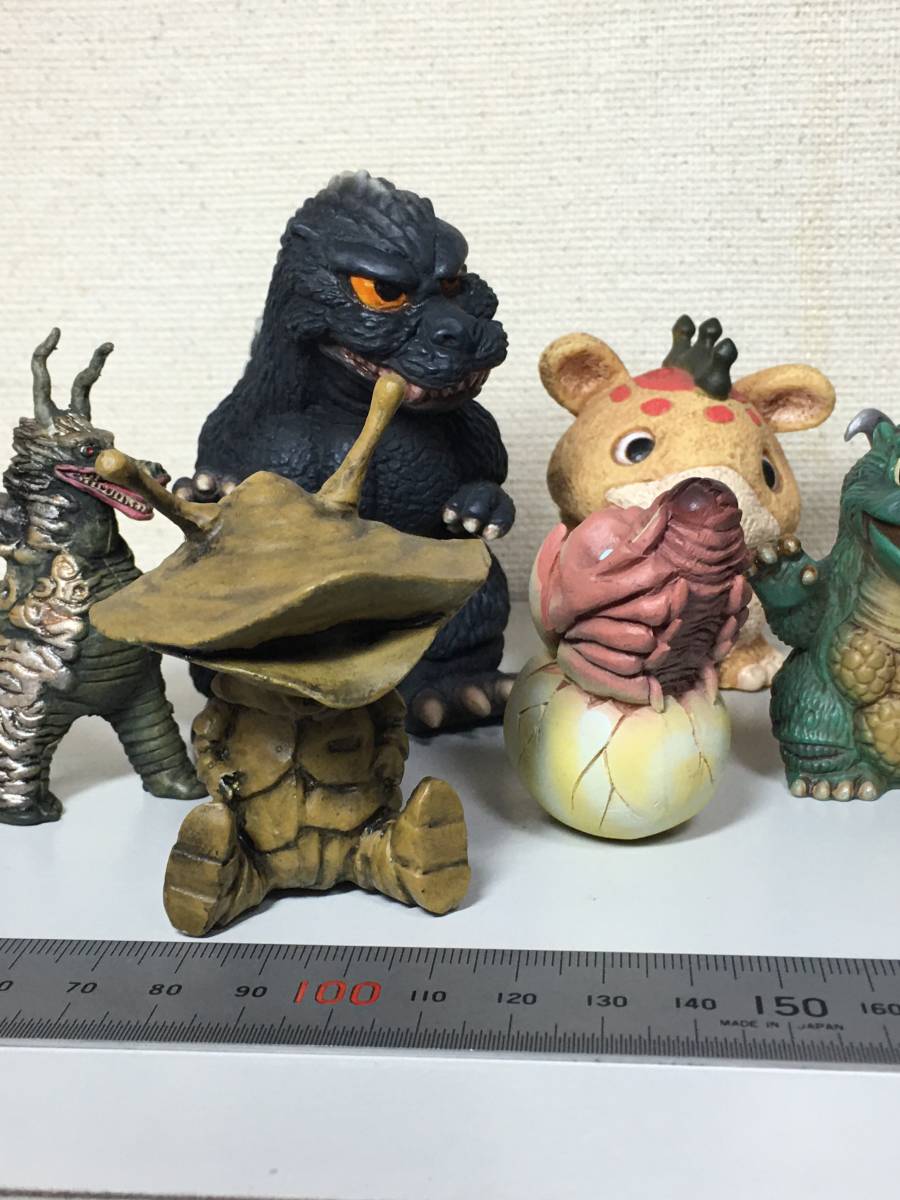 デフォルメ怪獣 ガレージキット＆ソフビ ゴジラ、キングギドラ 