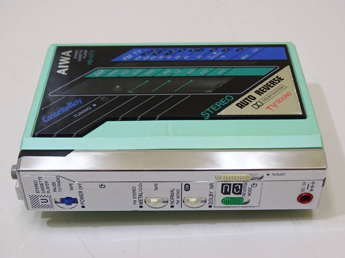 ○AIWA CassetteBoy○アイワ カセットボーイ HS-U7V○水色・本体のみ