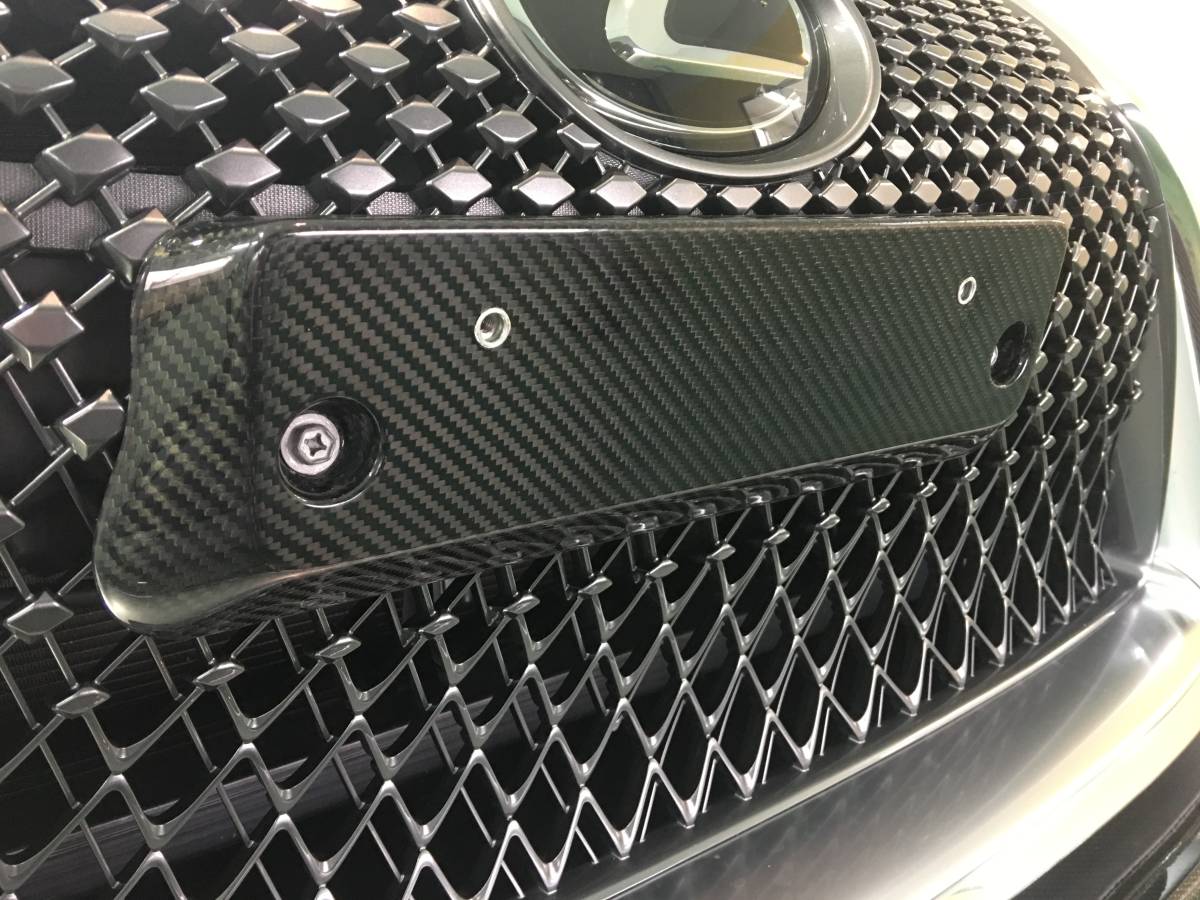 レクサス LC500 LC500h ドライカーボンナンバーフレーム 角度付き