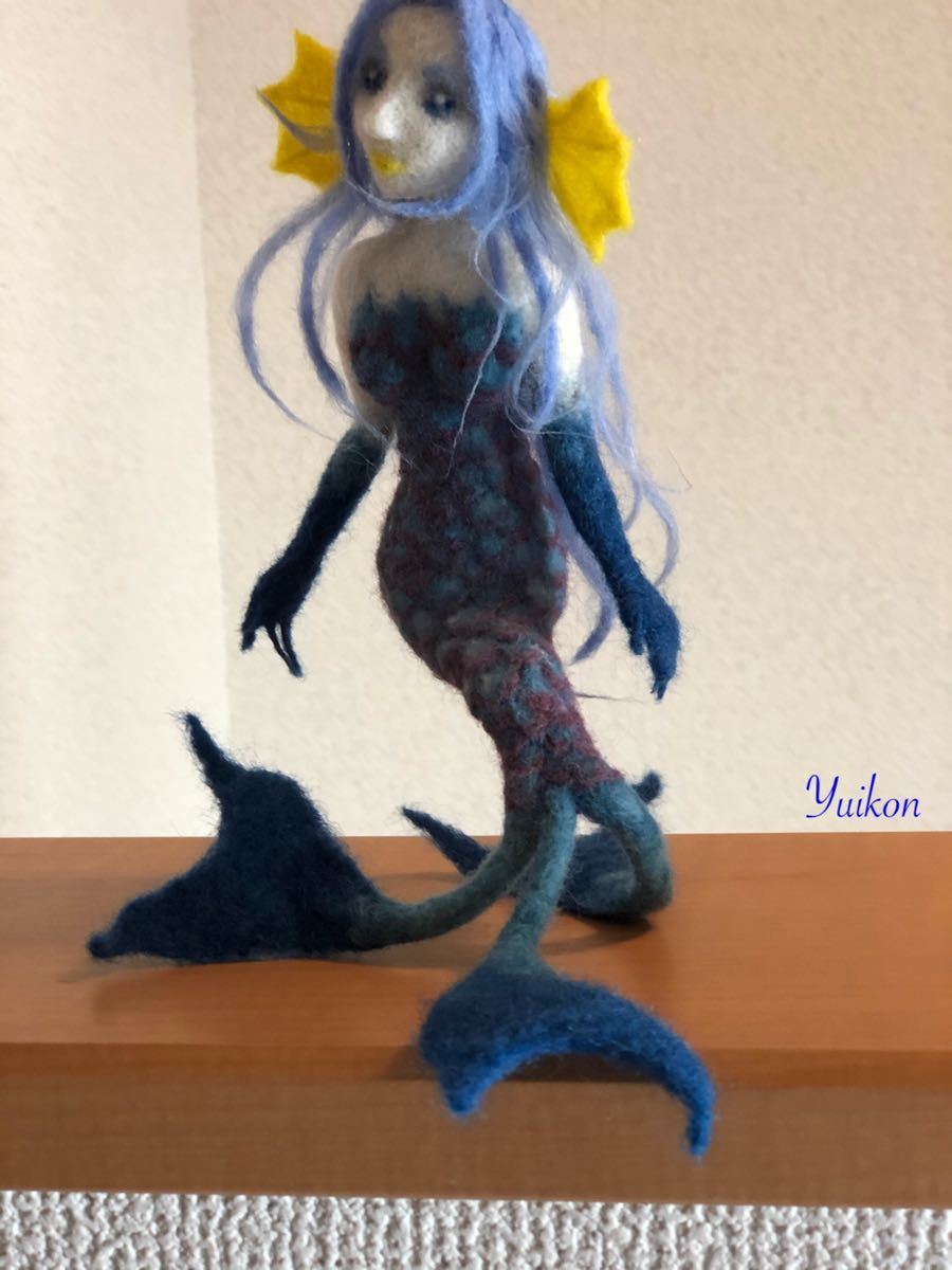 新品 妖怪 アマビエ 様 羊毛フェルト ハンドメイド フィギュア Art Doll の落札情報詳細 ヤフオク落札価格情報 オークフリー スマートフォン版