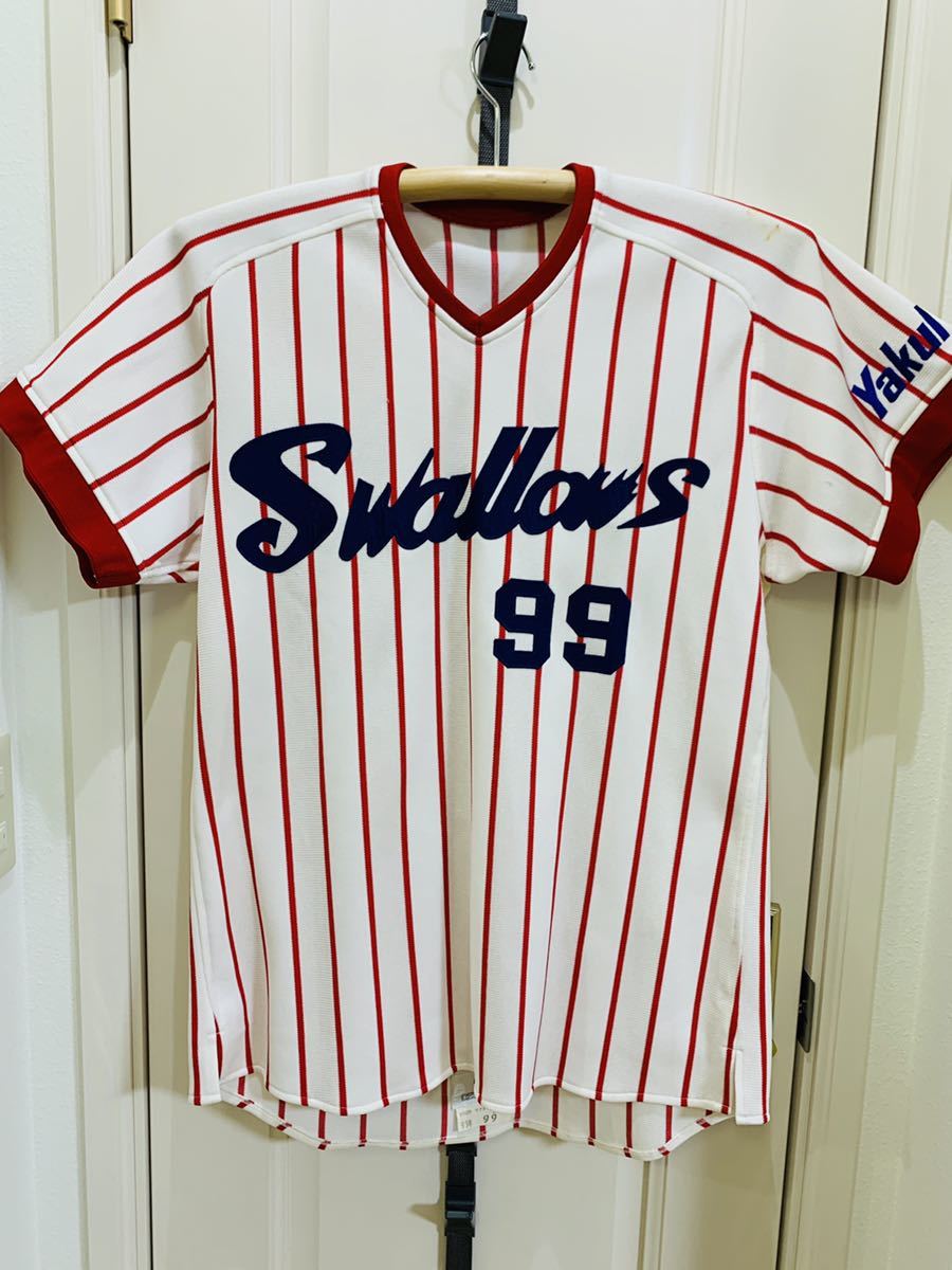 ヤクルトスワローズ 古田敦也 ユニフォーム サイン ホーム レプリカ 応援用 ヤクルトスワローズ 古田敦也 ユニフォーム サイン ホーム