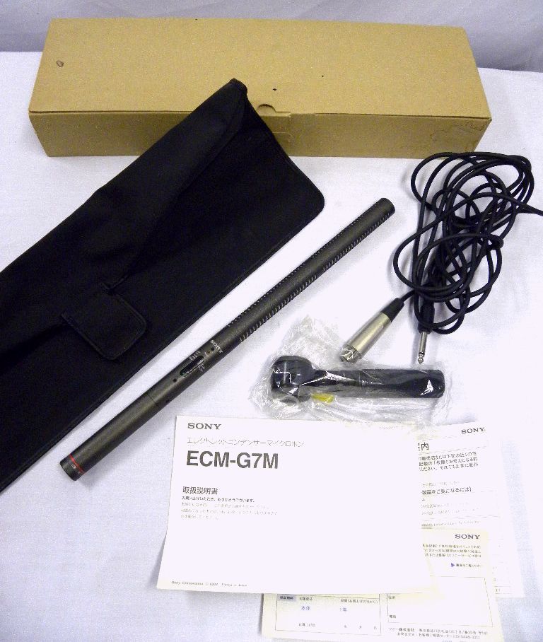 ☆SONY ソニー☆超指向性マイク ECM-G7M☆ガンマイク☆コンデンサ 
