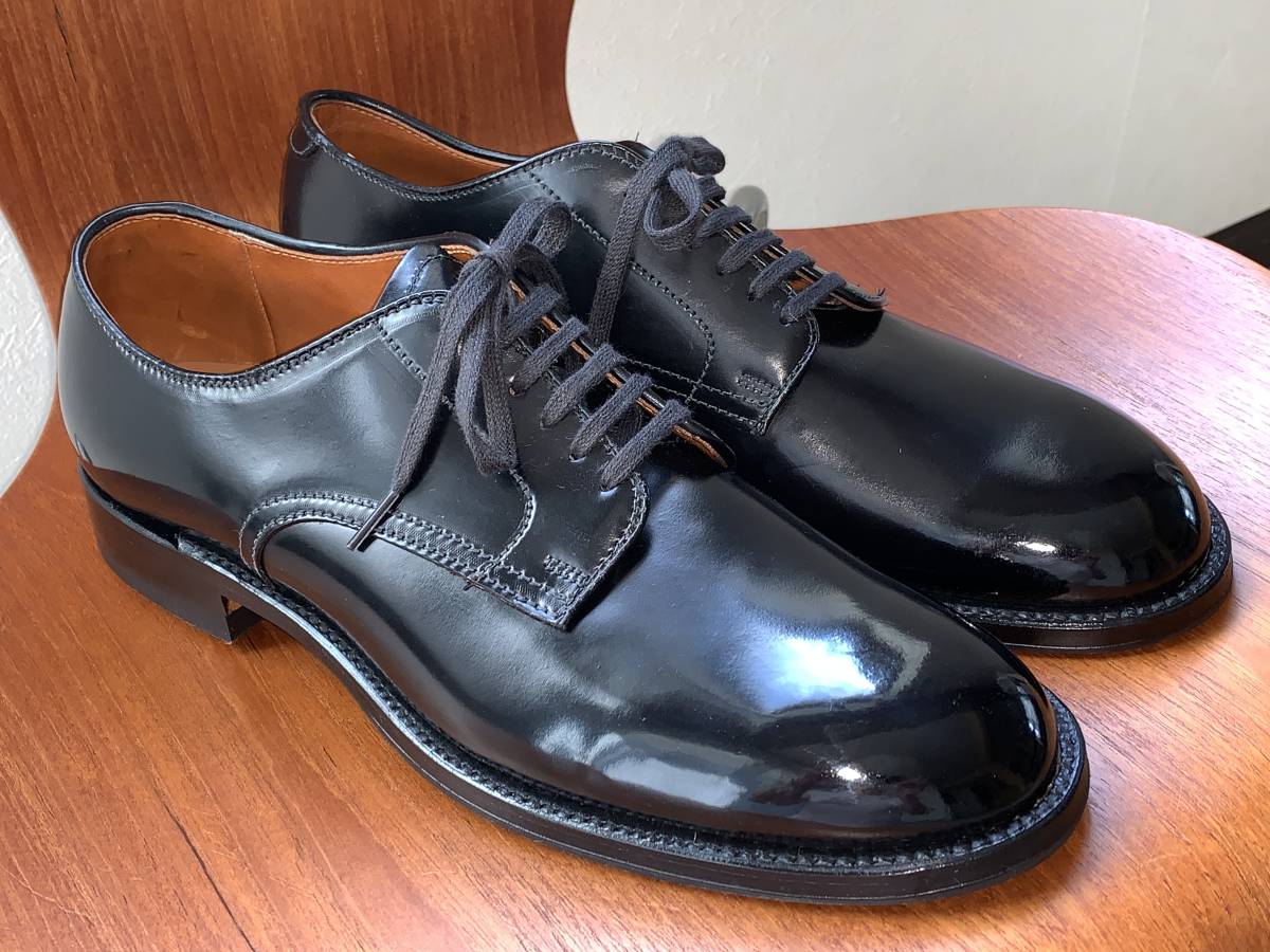 新品】新品 ALDEN × BEAMS PLUS #53669 ブラック コードバン 379X