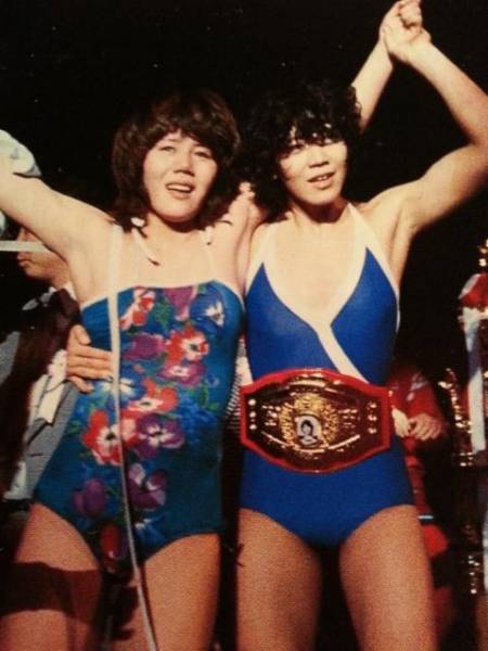 DVDケース『全日本女子プロレス①』用 ビューティペア ミミ萩原