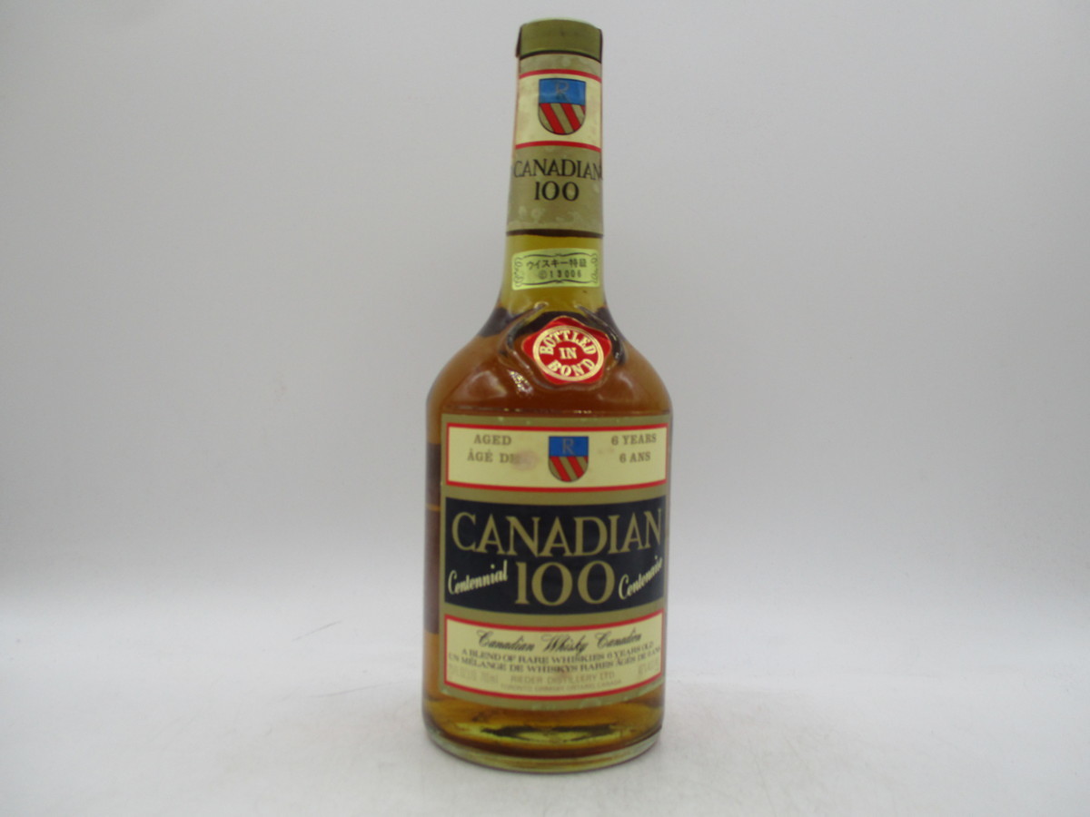 同梱OK商品】CANADIAN 100 6年 カナディアン ウイスキー 特級 710ml 40